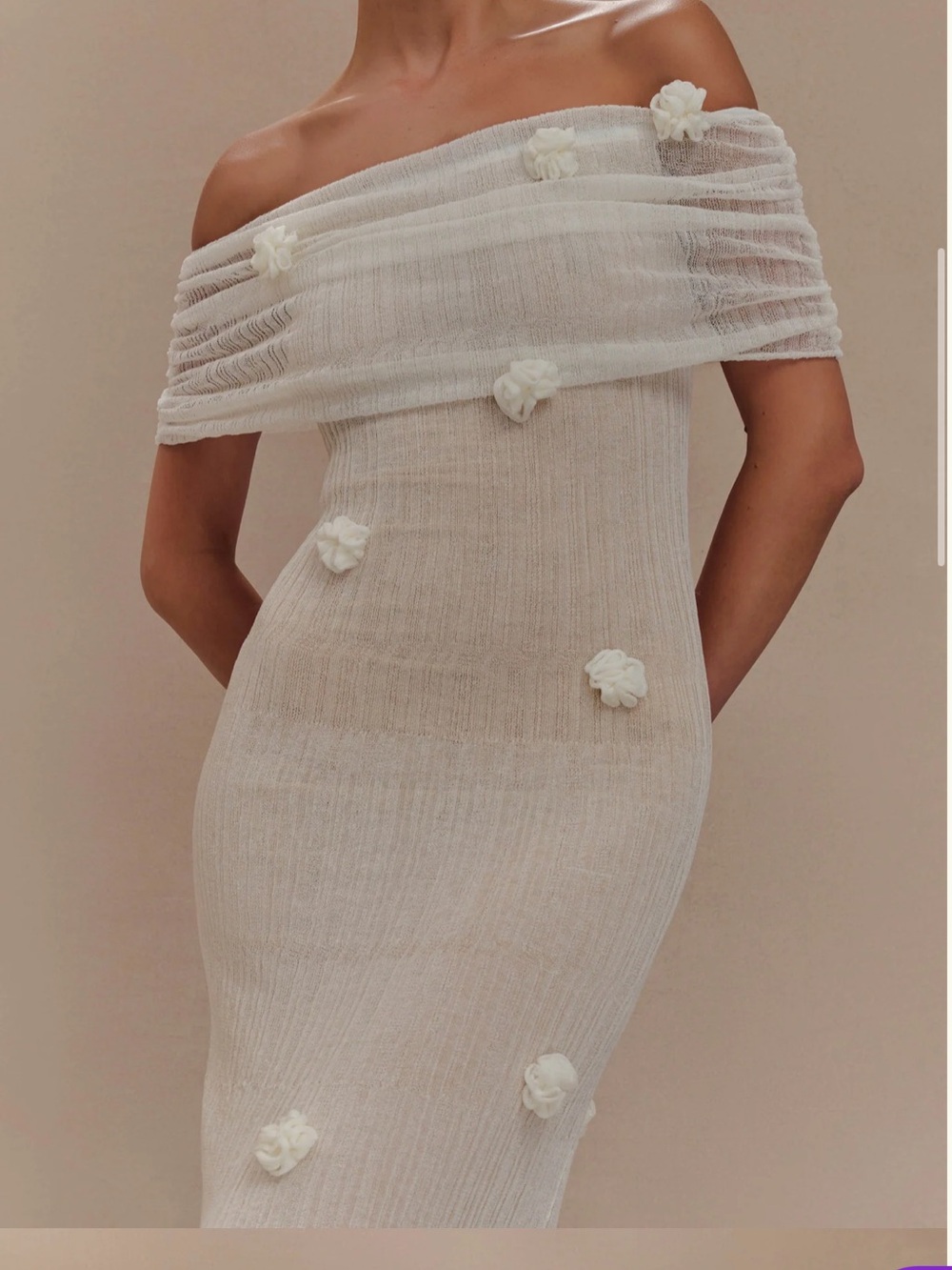 Meshki Brynn Orchid Knit Maxi Dress Size Small EXCELLENT CONDITION - Picture 3 of 5